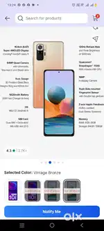 NOTE 10 PRO /8 GB RAM/128 GB INTERNAL/SUPER AMOLED DISPLAY