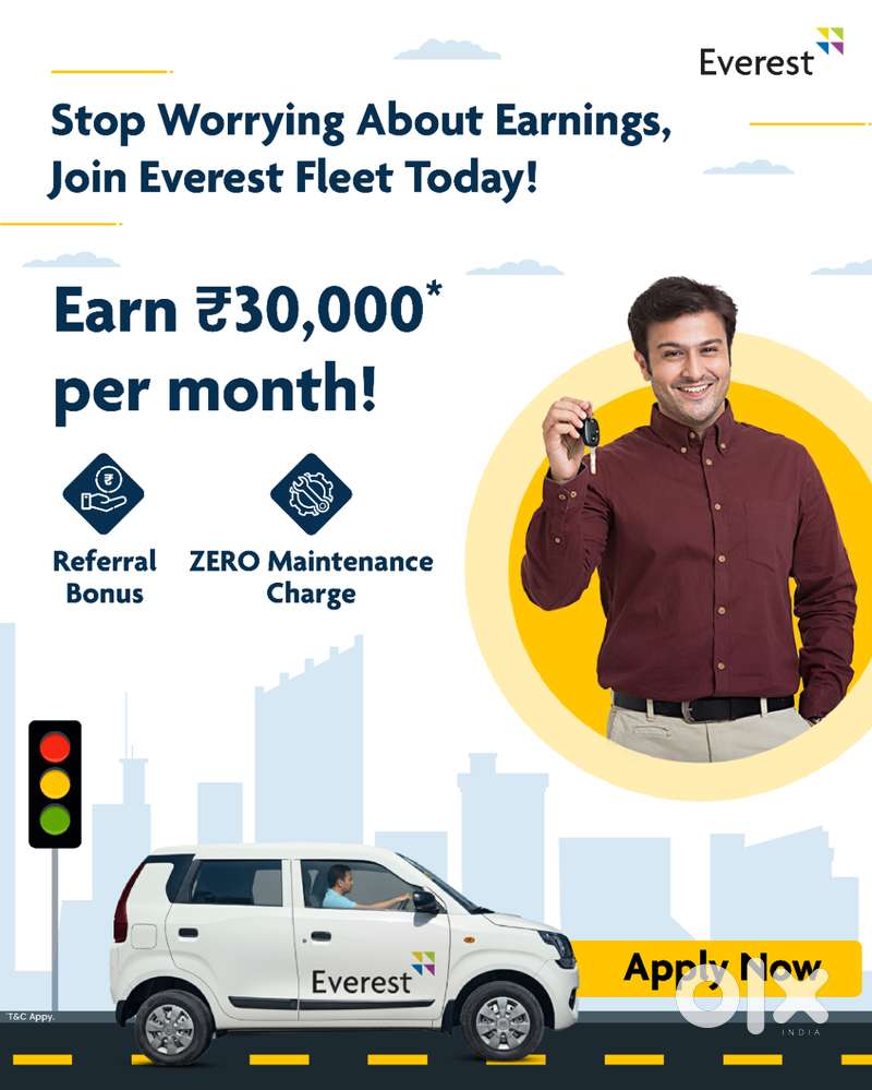 Everest Fleet ki cars Uber pe chalane ke liye driver chahiye
