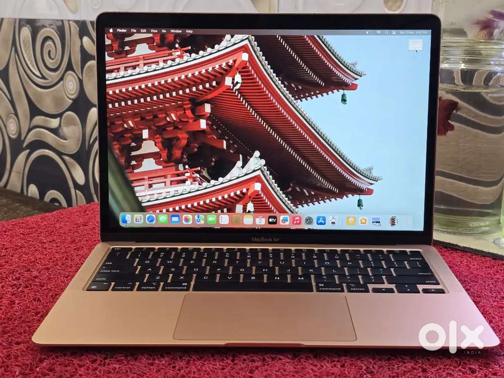 M1 Air 2022 Rose Gold  Macbook 8gb 256gb SSD 13inch Retina Touch iD