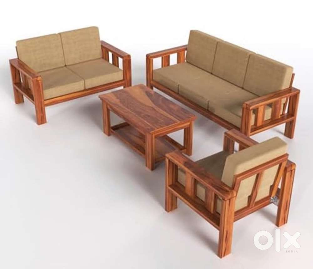 5 seater sofa, pure teak, wood with tiff five