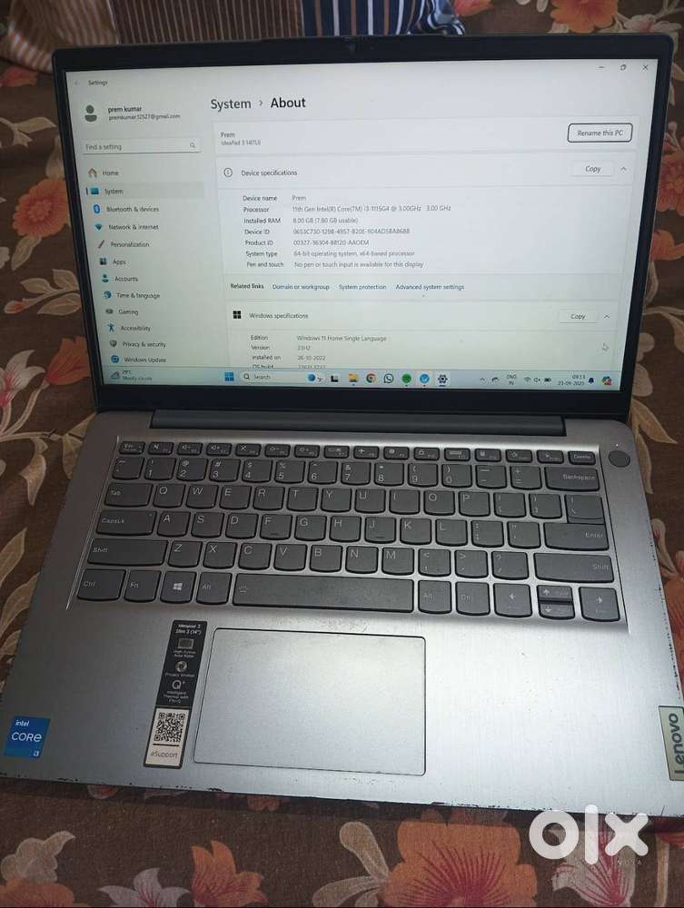 LENOVO IDEAPAD 3 LAPTOP
