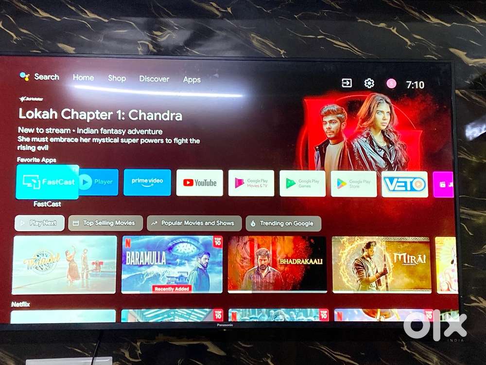 3 year old 55 inch smart google tv with bill