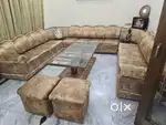 sofa set along table  and dewan and 2 corners