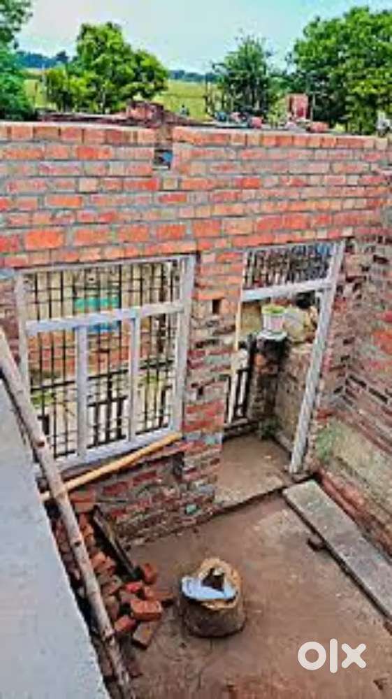 Electrician work . wall cutting, piping, wiring