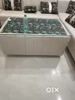 Center Table 4Ftx 2.5 Ft with  Tuffened  Glass
