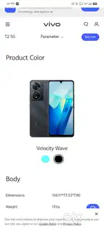 Vivo T2 5g 6+6 128 Gb