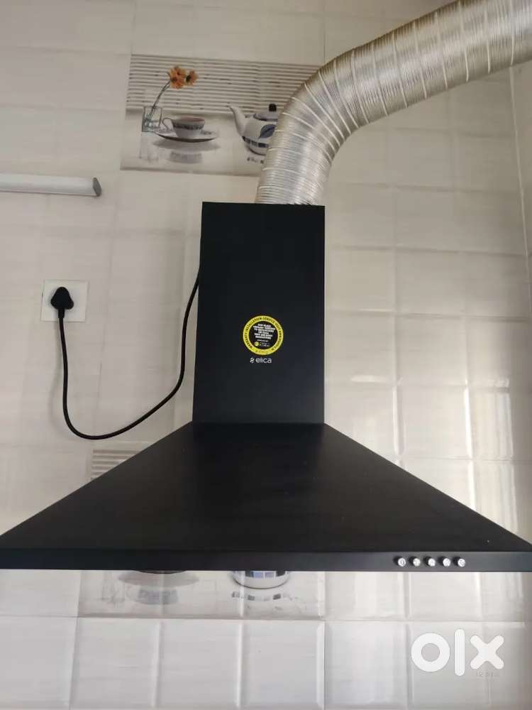 Elica 60 cm 1100 m3/hr Kitchen Chimney , Black,2022