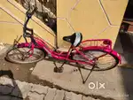 Pink colour ladies bicycle
