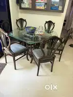 Six seater hexagonal dining table