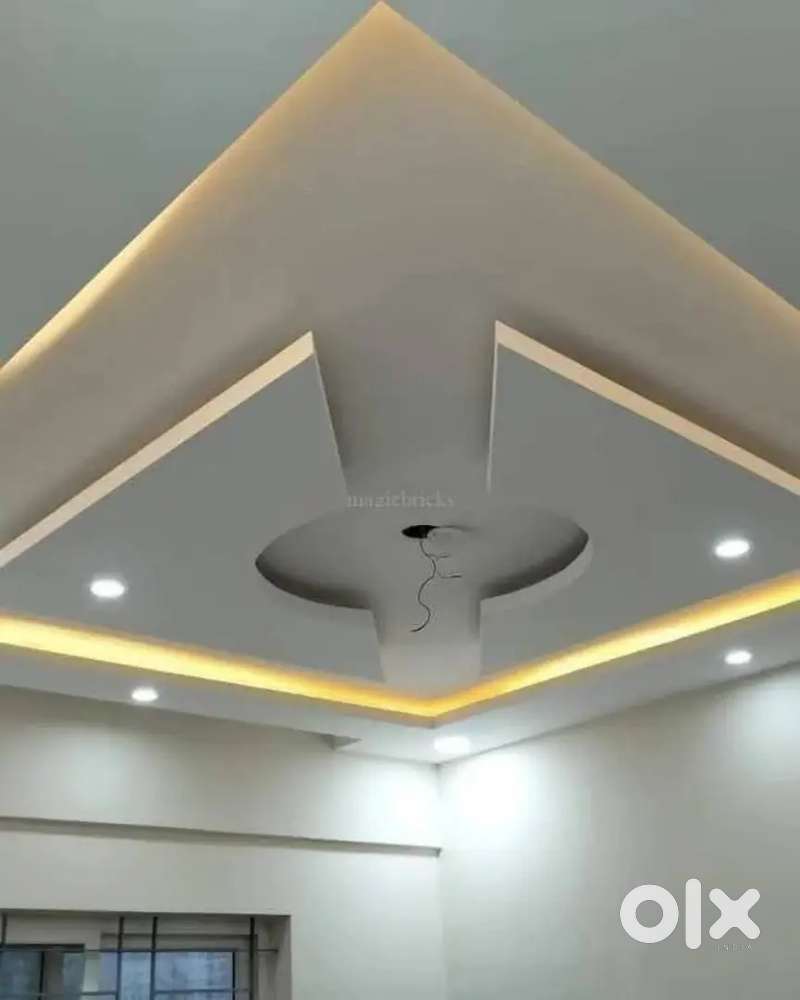 PVC WPC gypsum ceiling pop ceiling all interior work