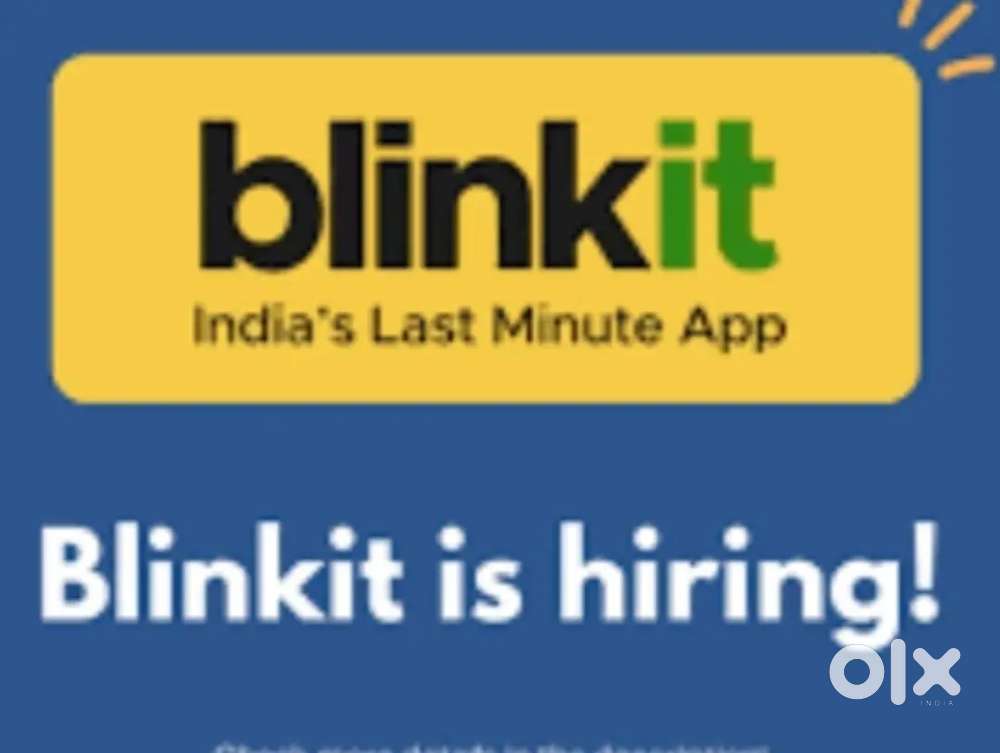 Kolkata hiring of delivery boy blinkit