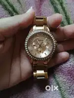 Fossil rose gold watch