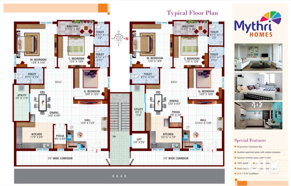 Luxury 3BHK flats for SALE