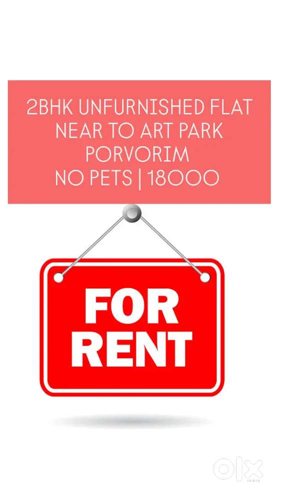 2BHK UNFURNISHED 03 BALCONY  NEAR ART PARK PORVORIM GOA FOR RENT