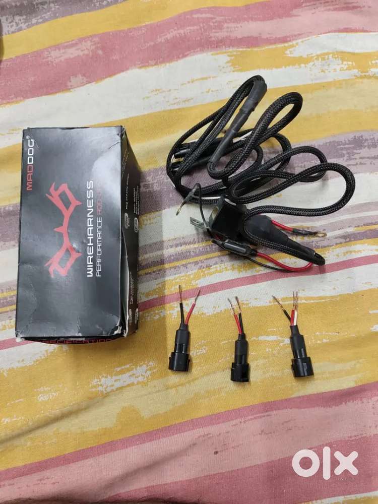 MADDOG WIRING HARNESS FOR AUXILIARY LAMPS (SINGLE COLOUR)
