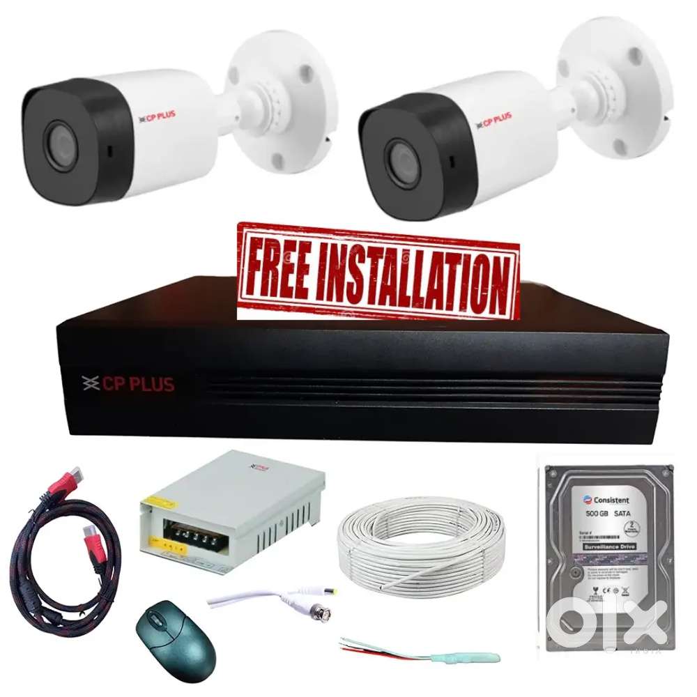 CCTV CAMERA FULL HD WITH INSTALLATION AND 2 YEARS PRODUCTS WARRANTY