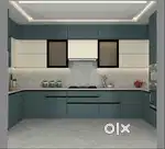 Aluminium Modular Kitchen, Wardrobe TV unit & Aluminium interior work