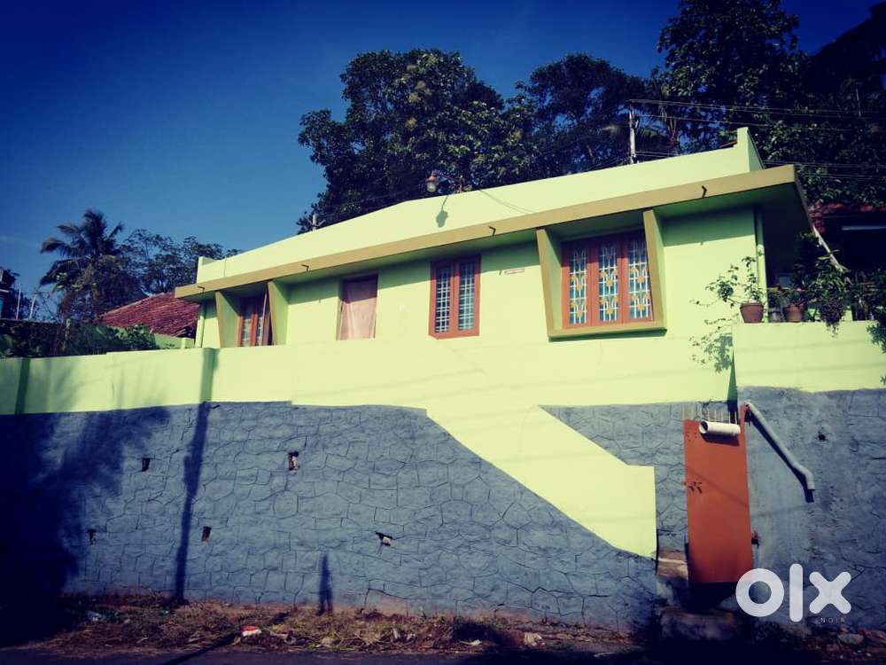 5.50cent plot and house for sale near st.goretti h s s Punalur