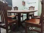 Teak wood Dining table+ 6 chair, AC 1 Ton Daikin