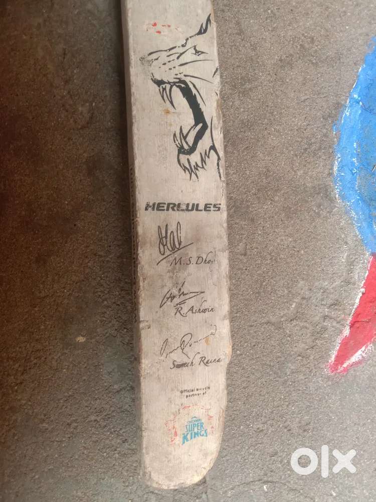 Sale MS Dhoni bat only 500 rupees  Chennai super Kings sign bat