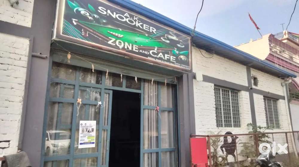 Running setup of snooker and cafe