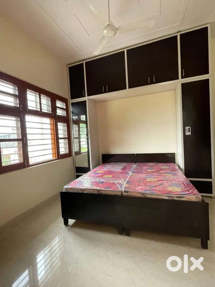 2bhk with ac bed ,one room also with bed ,2 room with bed without ac