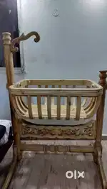 Wooden Baby Cradle