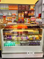 Bakery and sweets display counter