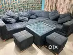 SOFA SET 6 SEATER WITH CORNER + 2 SIDE CHAIR