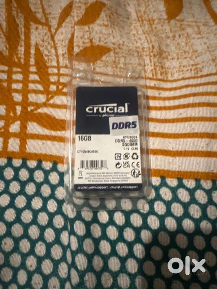 CRUCIAL 16GB DDR5-4800 SODIMM notebook