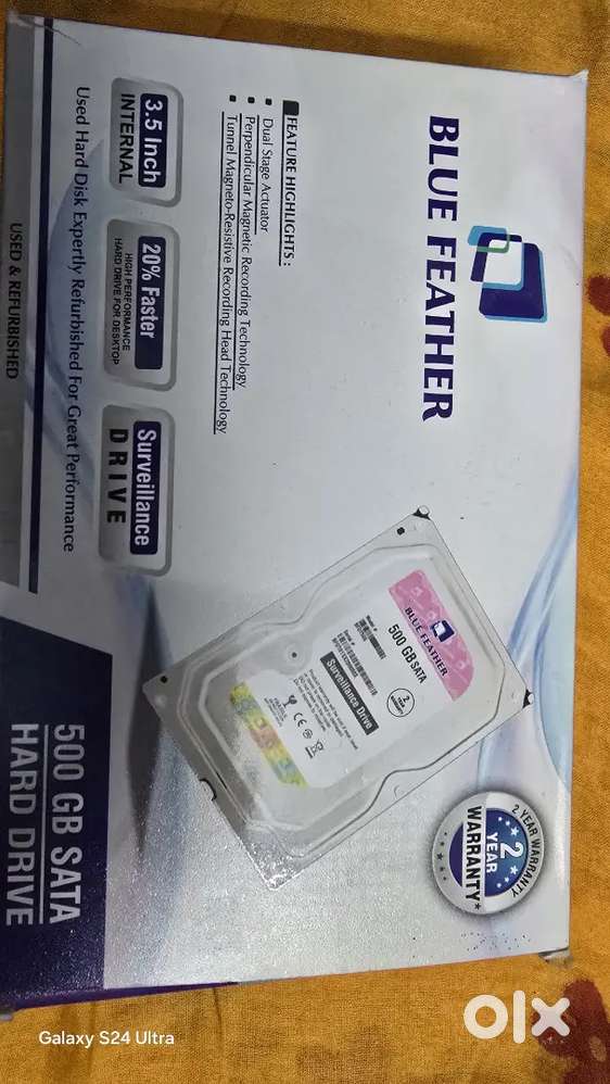 Blue feather survelliance  hard drive 500gb new