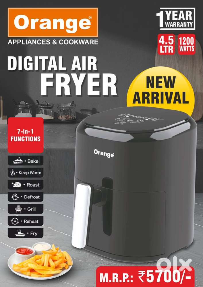 ORANGE AIRFRYER 4.5 lt