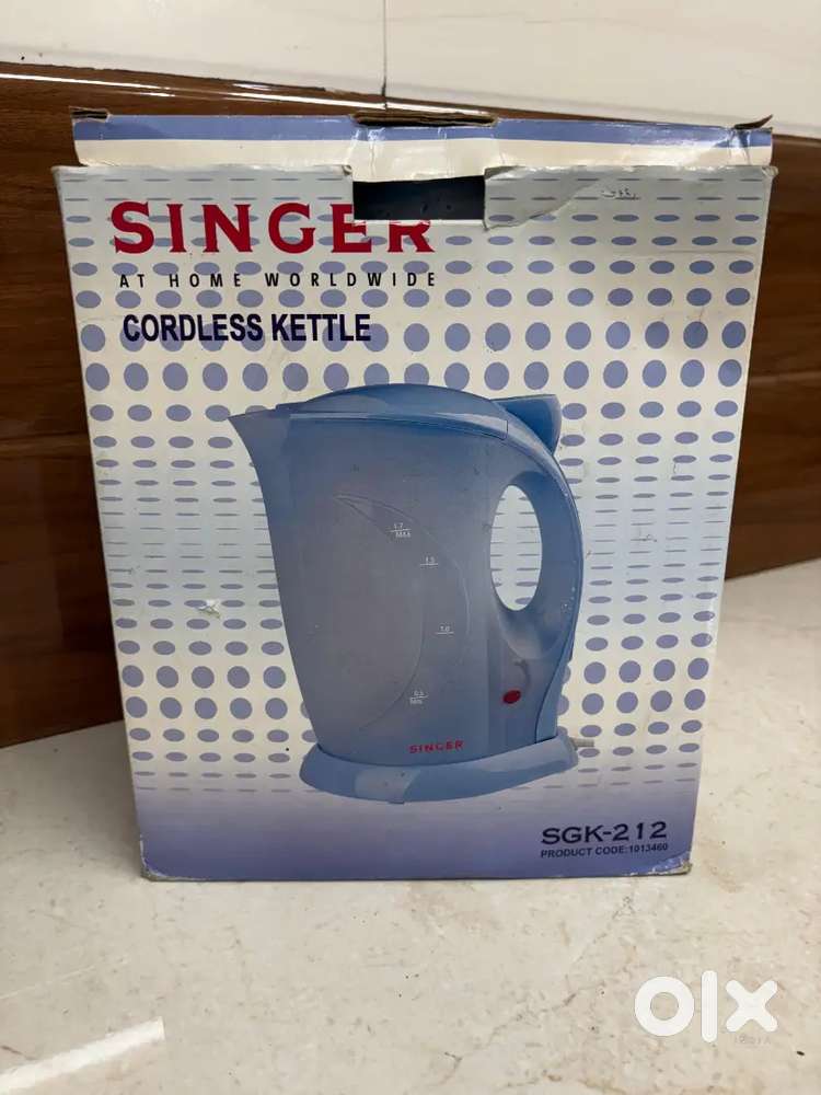 SINGER ELECTRIC
CORDLESS KETTLE - working condition,sparingly used