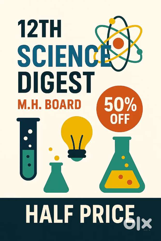 12th Science Digest In Half price
