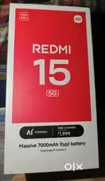 Redmi 15 5G (6/128) Brand new