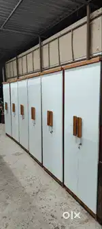 NEW 2 DOOR WARDROBE WITH WOODEN HANDLE