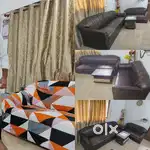 Sofa with Cover and center table