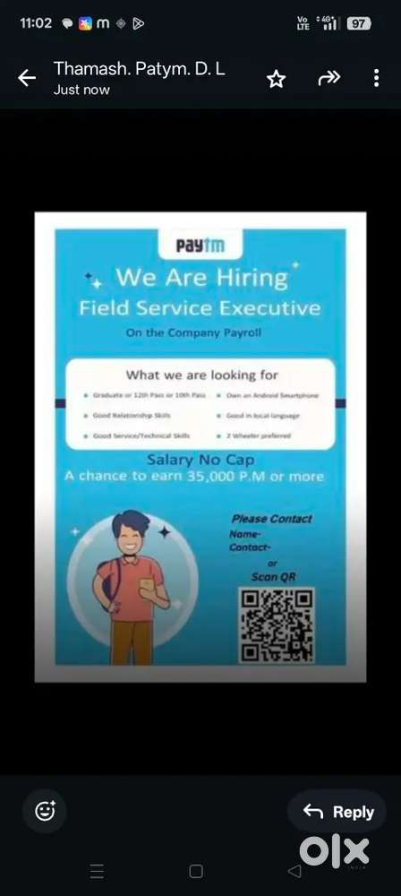 Paytm field service technician
