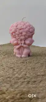 Teddy bear bouquet candle