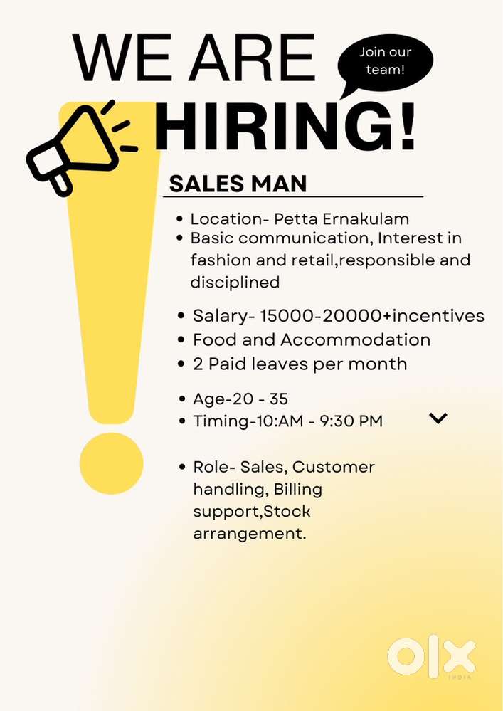 Sales man, sales executive, sales job