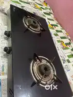 TWO BURNER GAS STOVE WITH GLASS COATED.