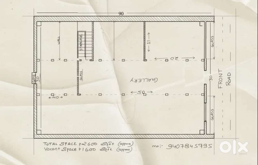 Ground floor Area near district hospital railway station and market