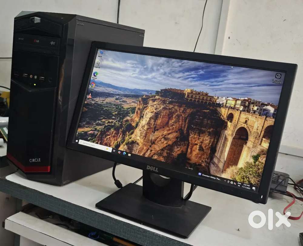 INTEL CORE I3 4TH GEN PC WITH DELL 19 INCH LED MONITOR 8GB RAM 256 SSD