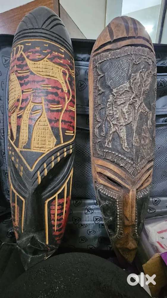 African Mask Wall Sculpture