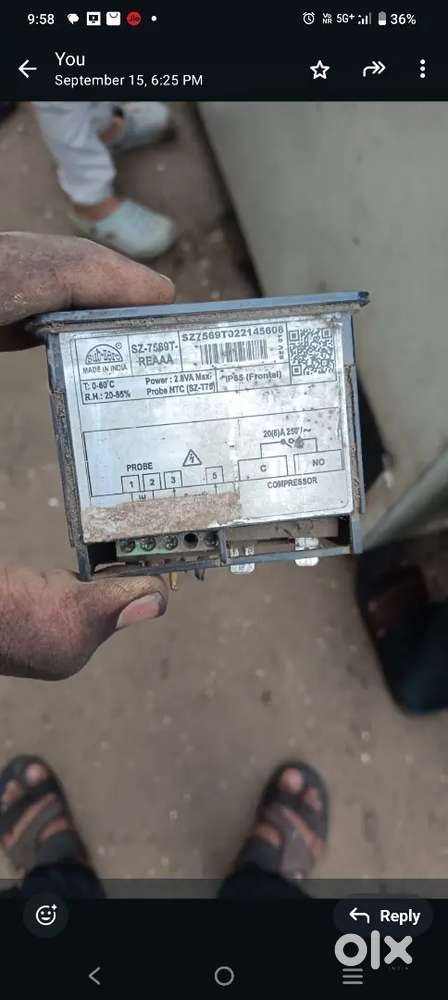 Industrial Freezer Temperature Controller SZ-7569T – Working Condition