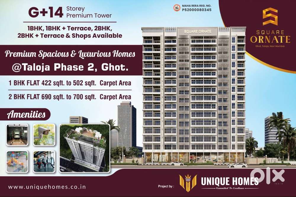 1 BHK in Taloja Ghot  Carpet 422 sq.ft.  Best Connectivity