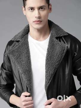 ROADSTER Men Solid Biker Jacket
