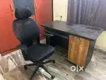 Computer Table And Featherlite Chair