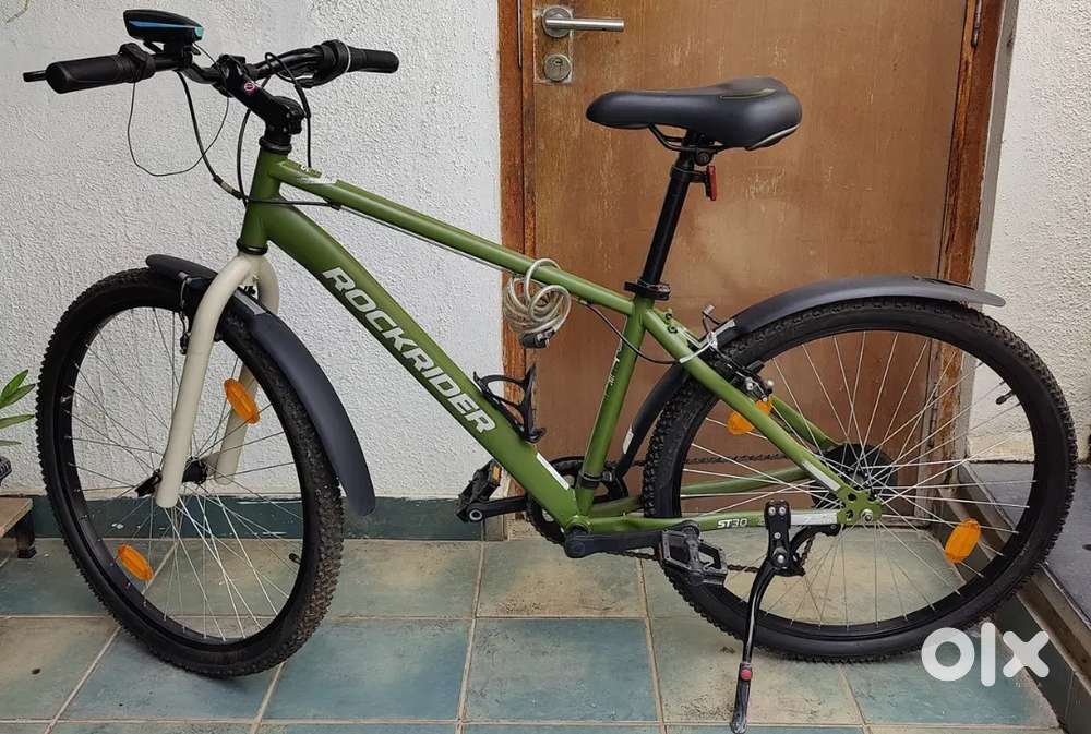 Mountain Bike Rockrider ST30 Bottle Green (Fully loaded)