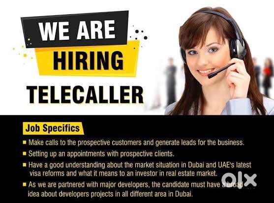 Real eatate tele caller (Female)